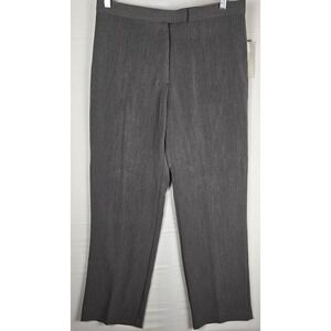 Sag Harbor NWT Slimming Solution Stretch Pants Sz 10 Heather Gray Dead Stock Y2K